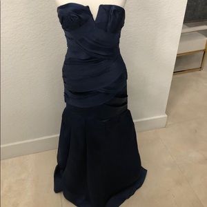 Custom made Navy Blue dress by designer Anel Verna